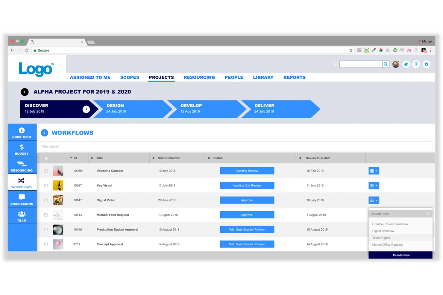 Screendragon screenshot - 10 meilleures alternatives à Smartsheet que j’ai testées en 2026