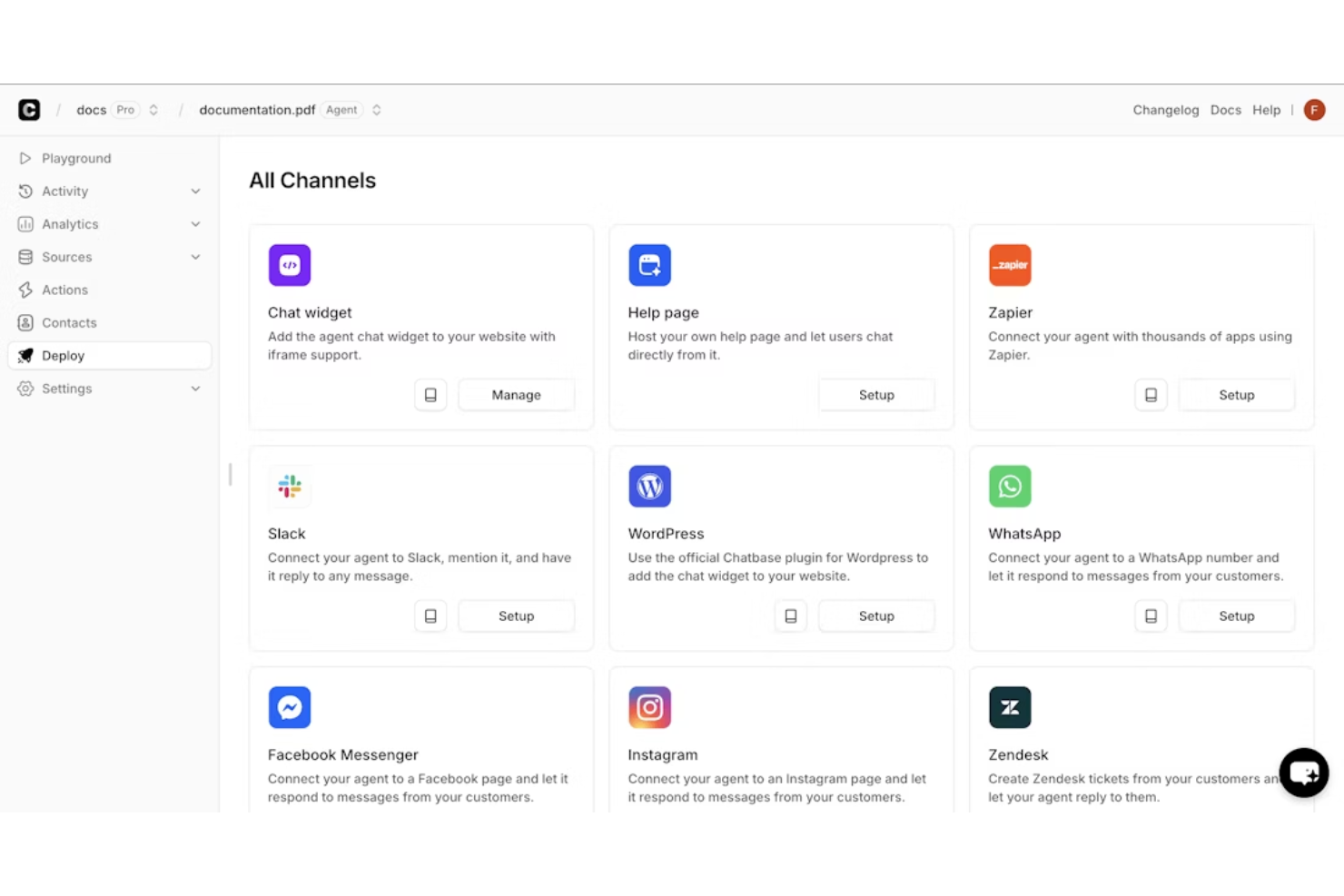 Chatbase screenshot - 10 Best Customer Service Chat Software For Small Businesses In 2026
