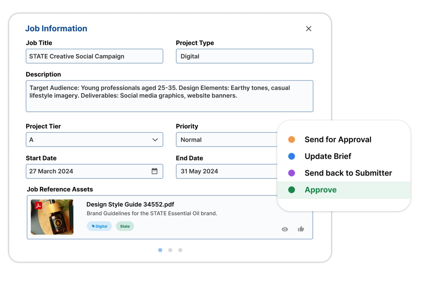 Screendragon screenshot - 10 bedste projektstyringssoftware til kreative bureauer i 2026