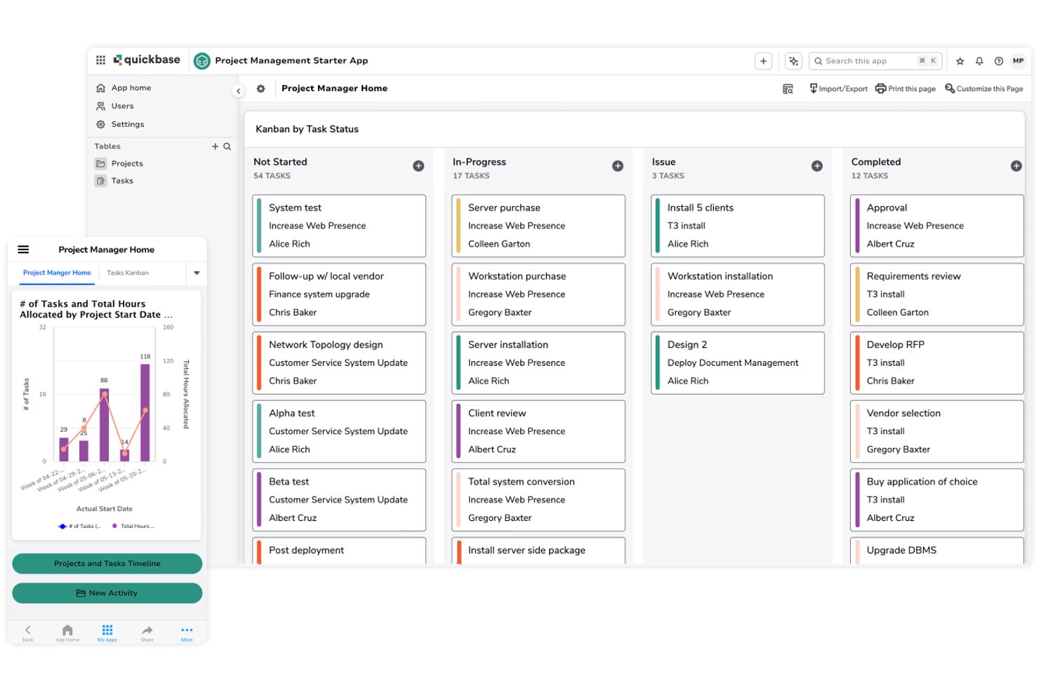 Quickbase screenshot - Los 10 Mejores Software de Gestión de Proyectos Empresariales de 2026