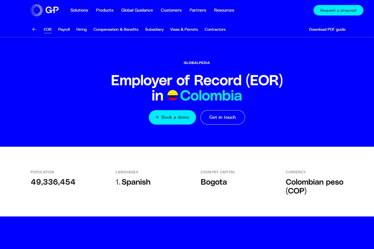 G-P screenshot - 10 Best Employer of Record in Colombia: Reviewed in 2026