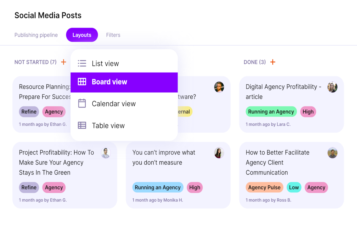 Productive screenshot - 10 beste software voor marketingresourcebeheer voor 2026