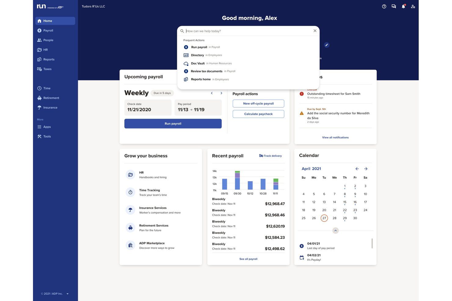 RUN Powered by ADP® screenshot - 14 Best Cheap Payroll Software Reviewed in 2026