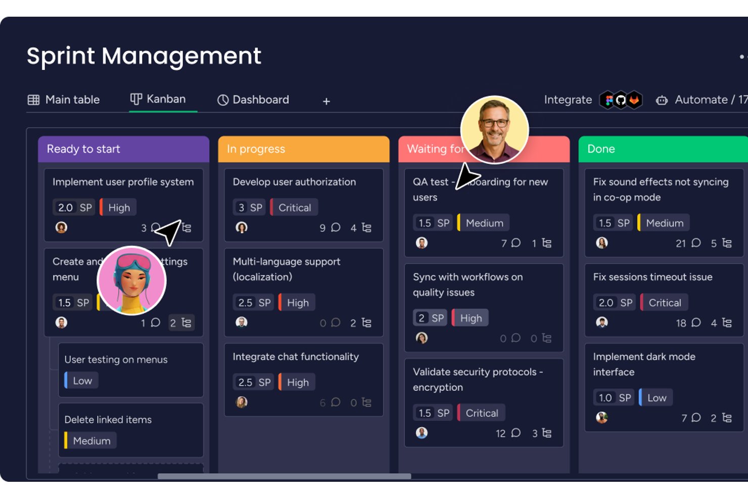 monday AI Workspace screenshot - Les 10 meilleurs logiciels de gestion d’entreprise de 2026 : Comparatif
