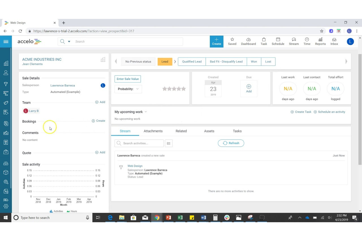 Accelo screenshot - I 10 migliori software di fatturazione per servizi professionali nel 2026