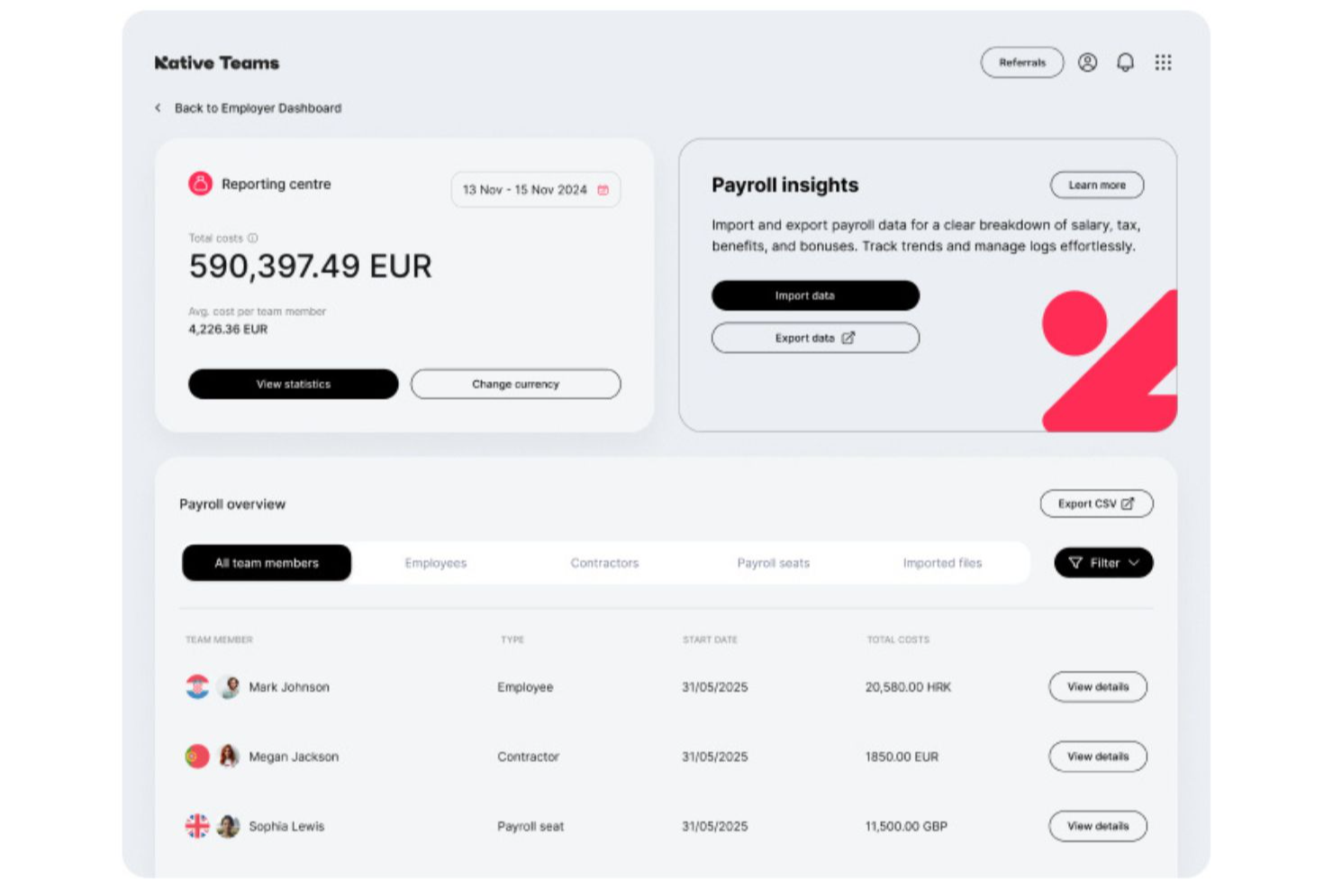 Native Teams screenshot - 10 bästa alternativen till Multiplier granskade 2026