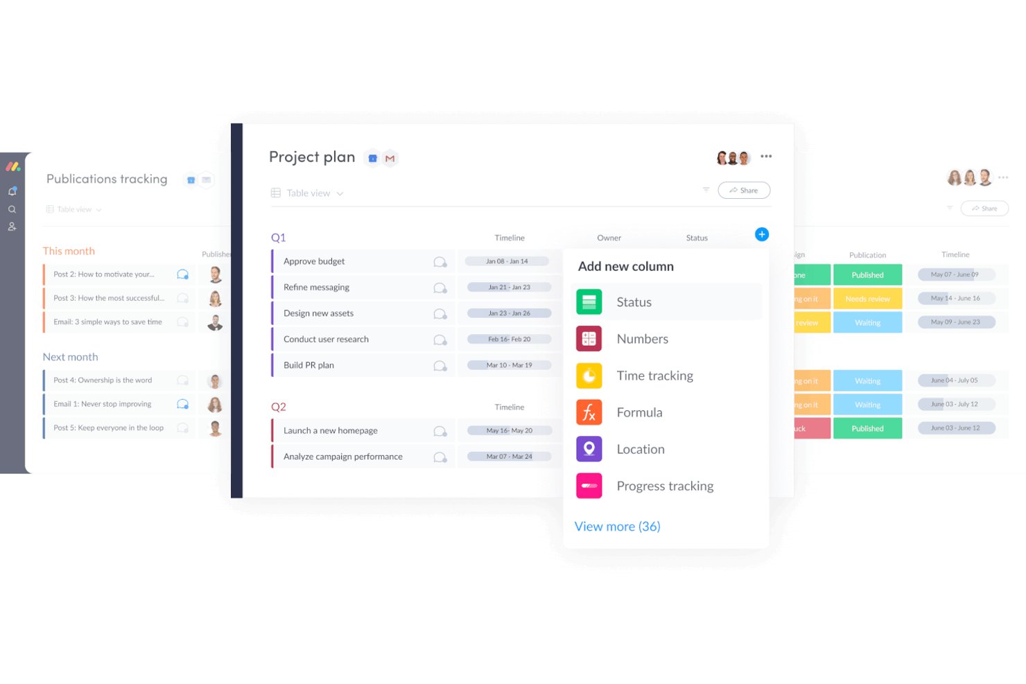 monday AI Workspace screenshot - Los 10 Mejores Software de Gestión de Proyectos Empresariales de 2026
