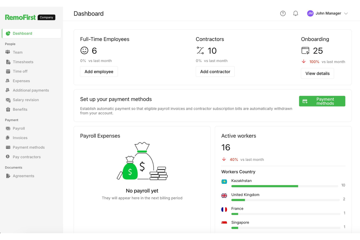 RemoFirst screenshot - 10 beste wereldwijde loonadministratiediensten in de Filipijnen in 2026