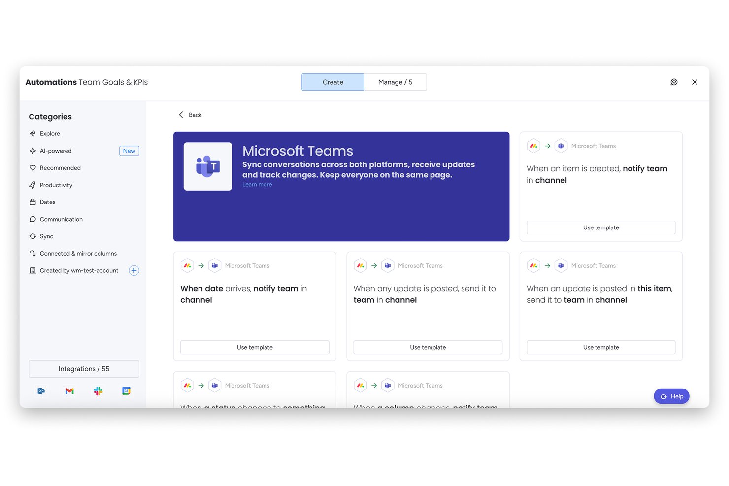 monday AI Workspace screenshot - 10 Top Microsoft Teams-Integrated Project Management Tools