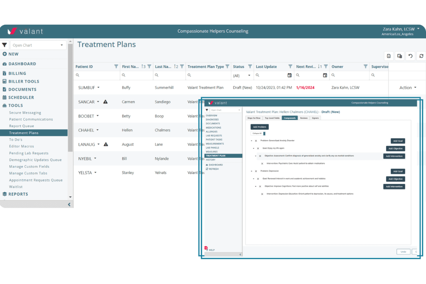 Valant screenshot - 10 Best EHR Software Reviewed for 2026