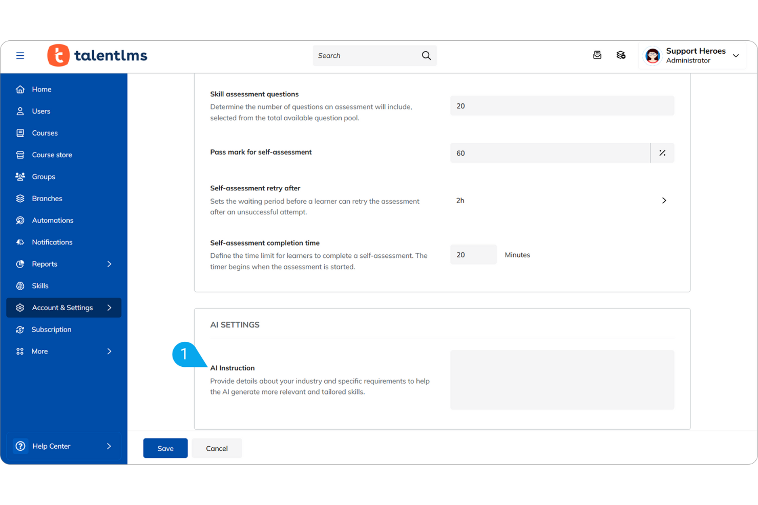 TalentLMS screenshot - 10 beste AI-leermanagementsystemen beoordeeld in 2026