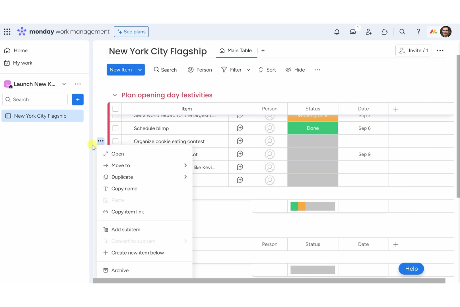monday AI Workspace screenshot - 10 Easiest AI Project Management Software Reviewed in 2026