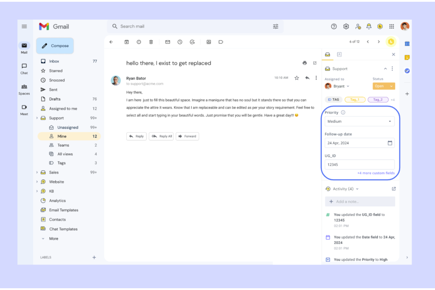 Hiver screenshot - Die 10 besten Omnichannel-Kundenservice-Tools für 2026