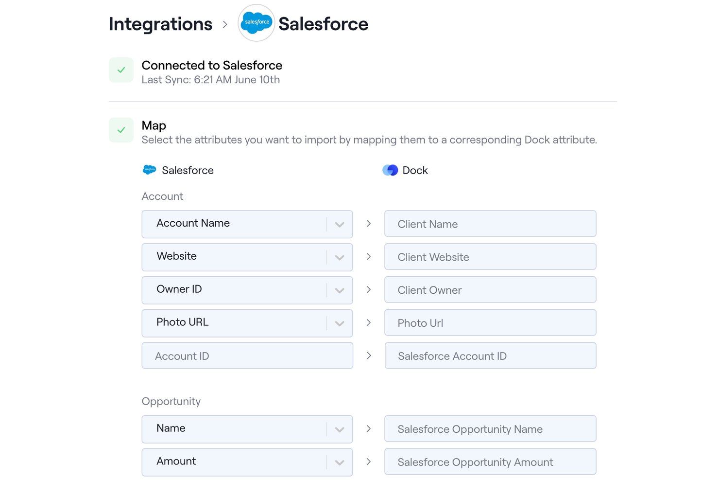 Dock screenshot - 10 Best Salesforce-Integrated Project Management Software