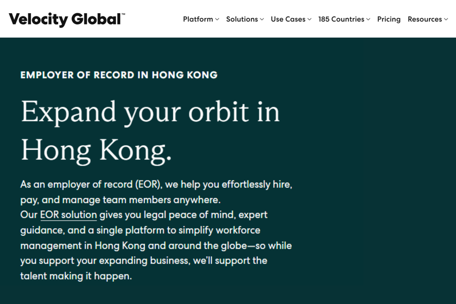 Pebl screenshot - 10 Best Employer of Record in Hong Kong in 2026