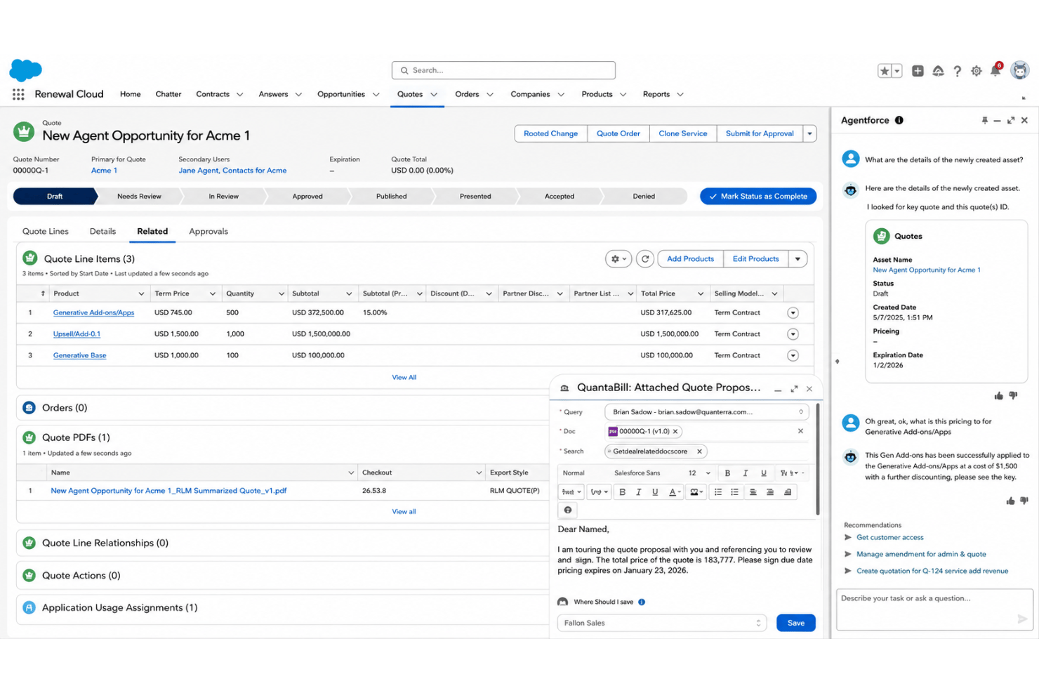 Agentforce Sales screenshot - 10 Mejores Programas CRM para Servicios Profesionales en 2026