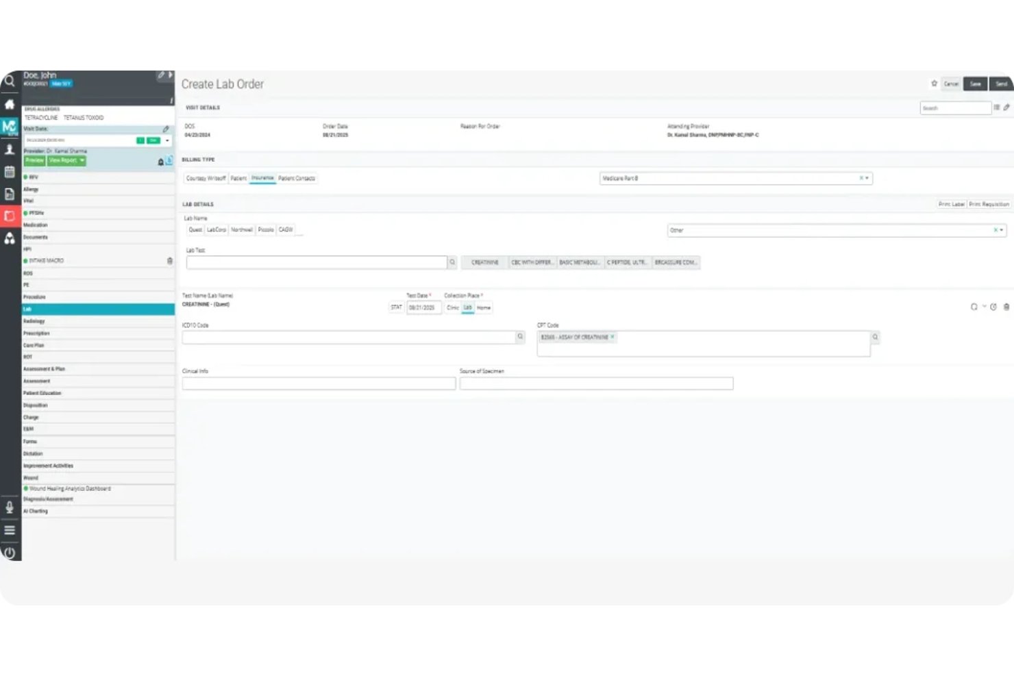 OmniMD screenshot - I migliori software di fatturazione per la medicina interna nel 2026