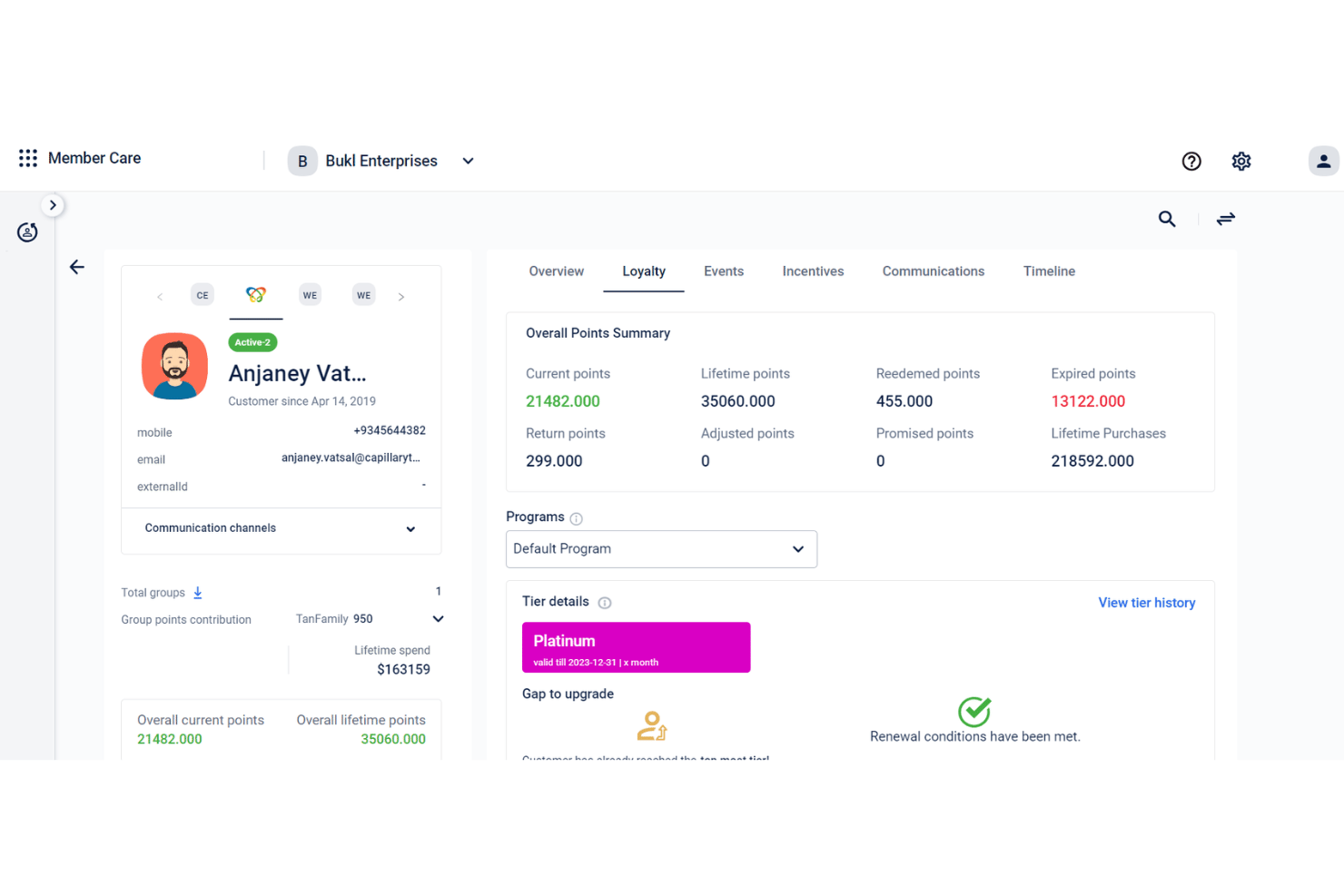 Capillary Technologies screenshot - 10 Meilleurs Logiciels De Programmes De Fidélisation B2B En 2026