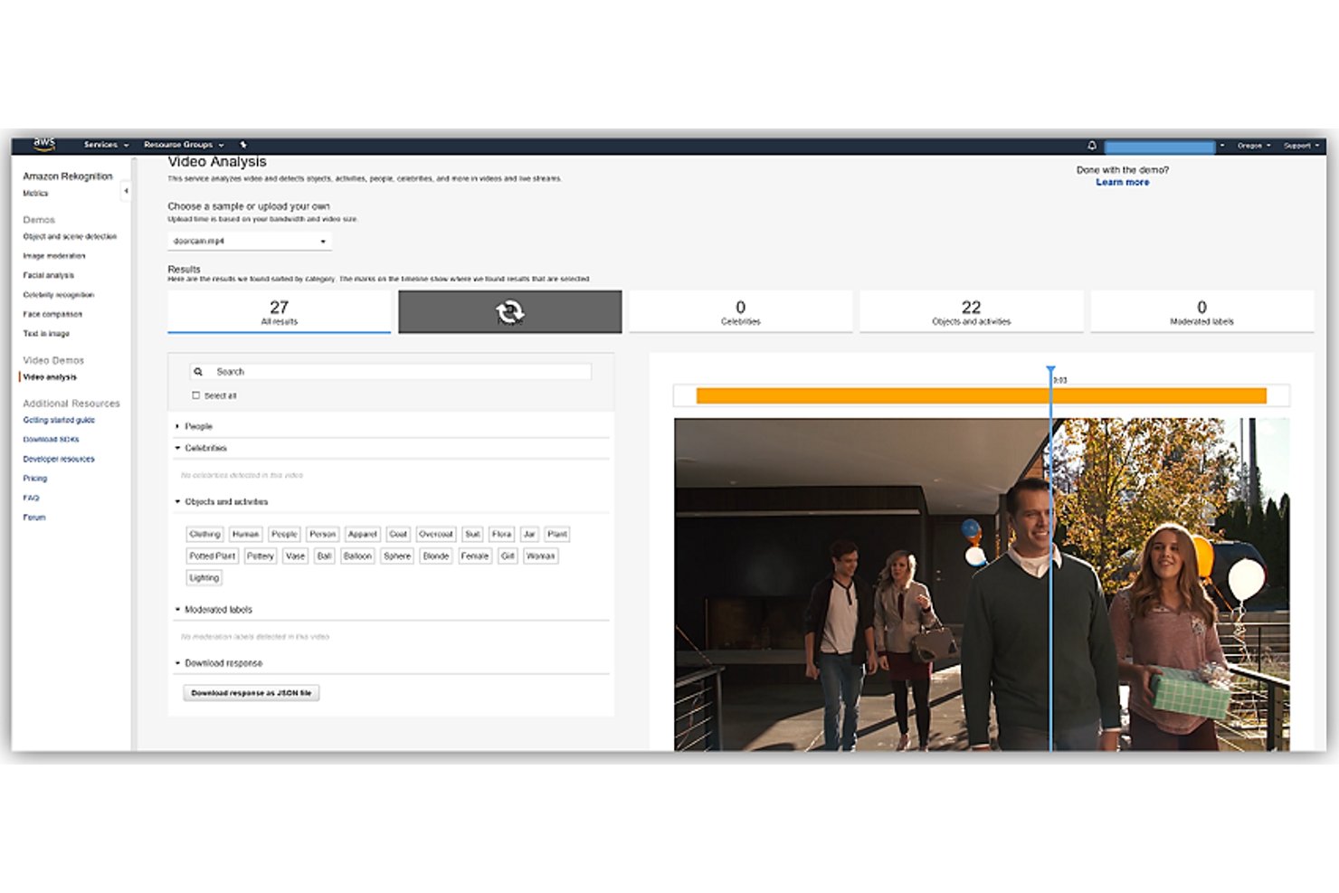 Amazon Rekognition screenshot - 10 Best Computer Vision Software in 2026