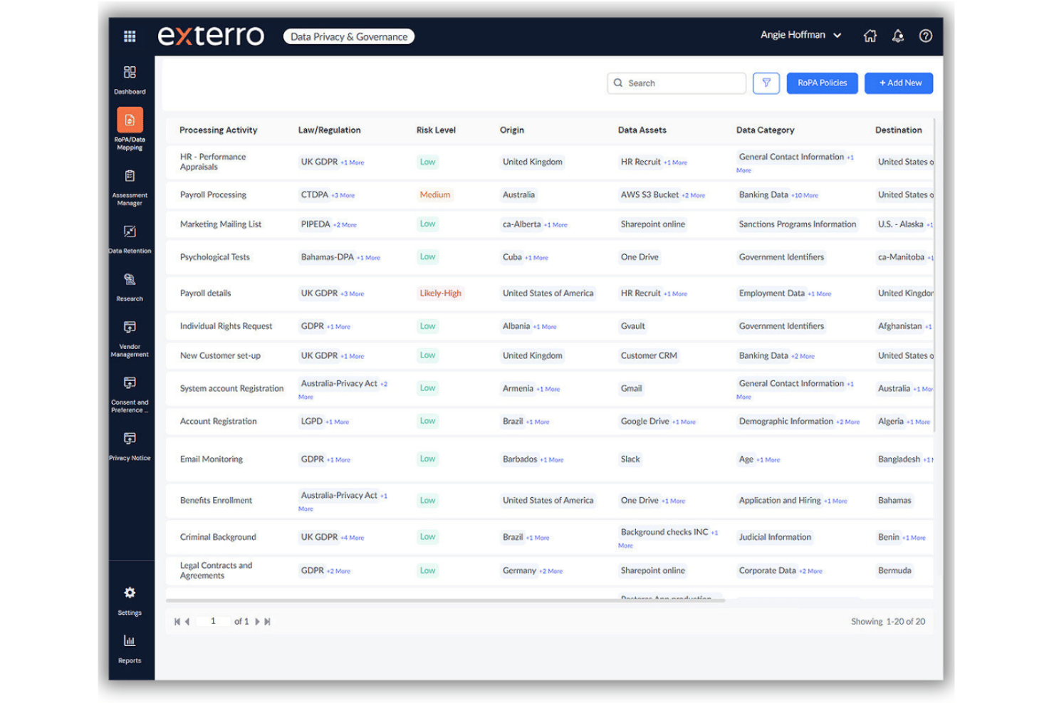 Exterro screenshot - Die 10 besten Softwarelösungen zur Überprüfung juristischer Dokumente im Jahr 2026