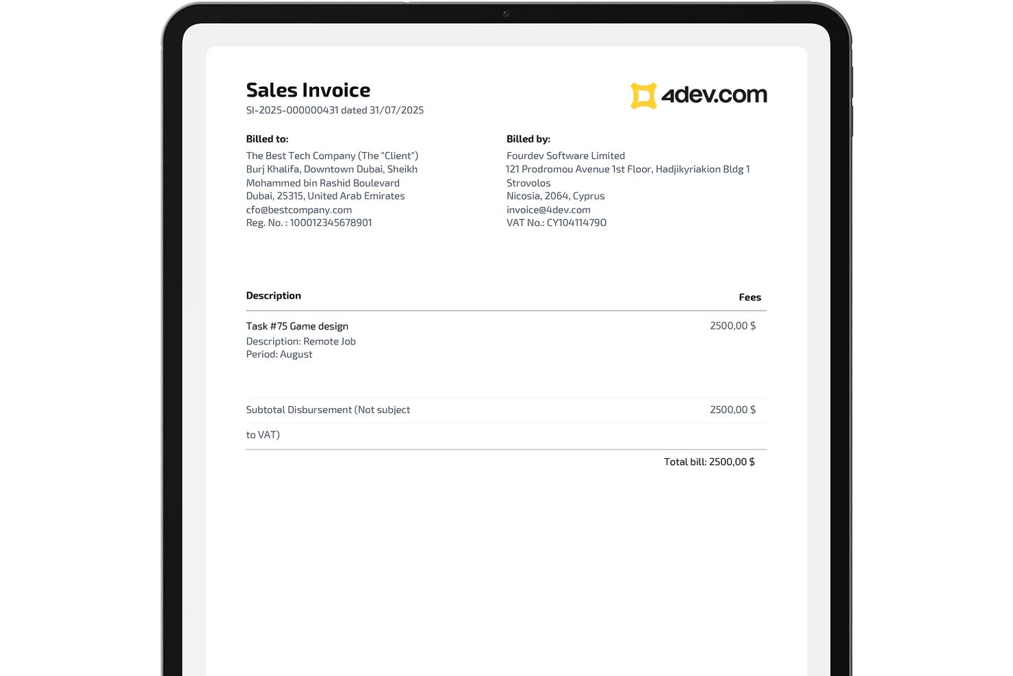4dev.com screenshot - 10 Mejores Software de Gestión de Contratistas Analizados para 2026