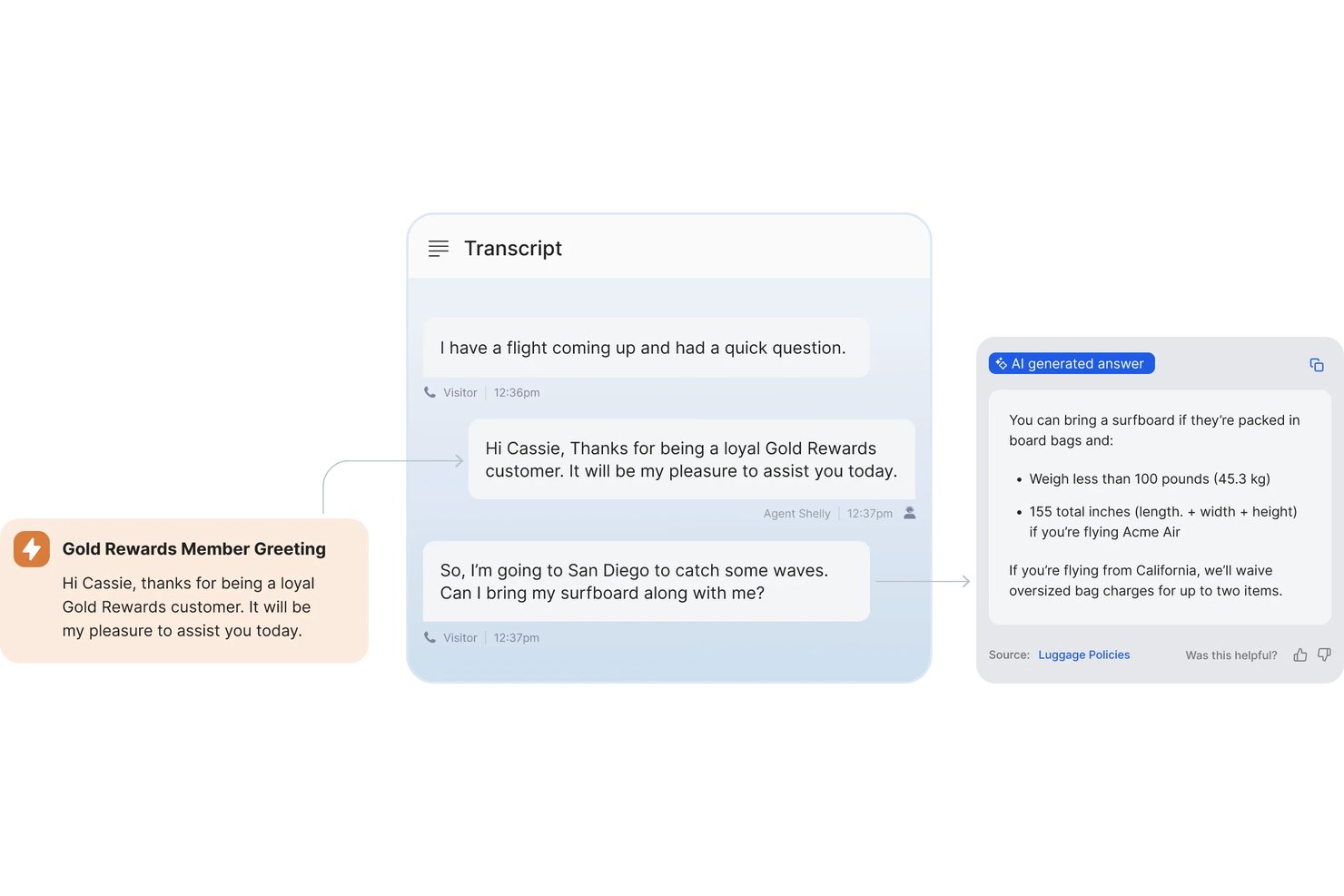 Cresta screenshot - 1 Migliori Soluzioni di Assistenza Clienti AI nel 2026