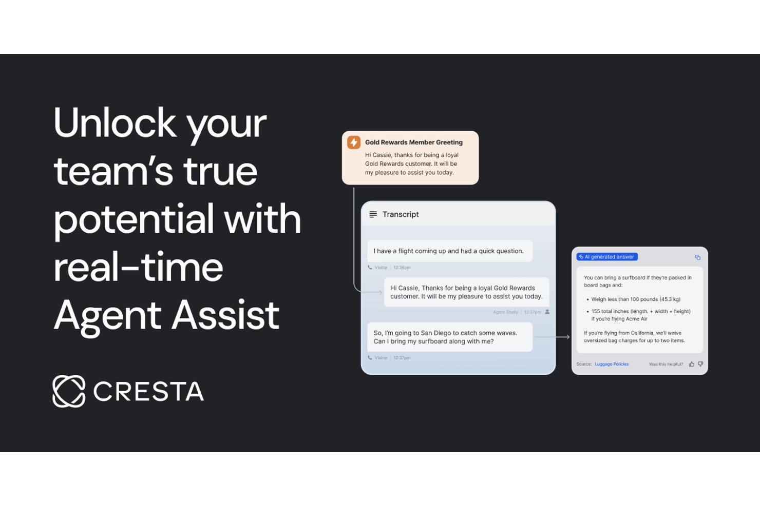 Cresta screenshot - 10 Best Inbound Call Center Software Of 2026