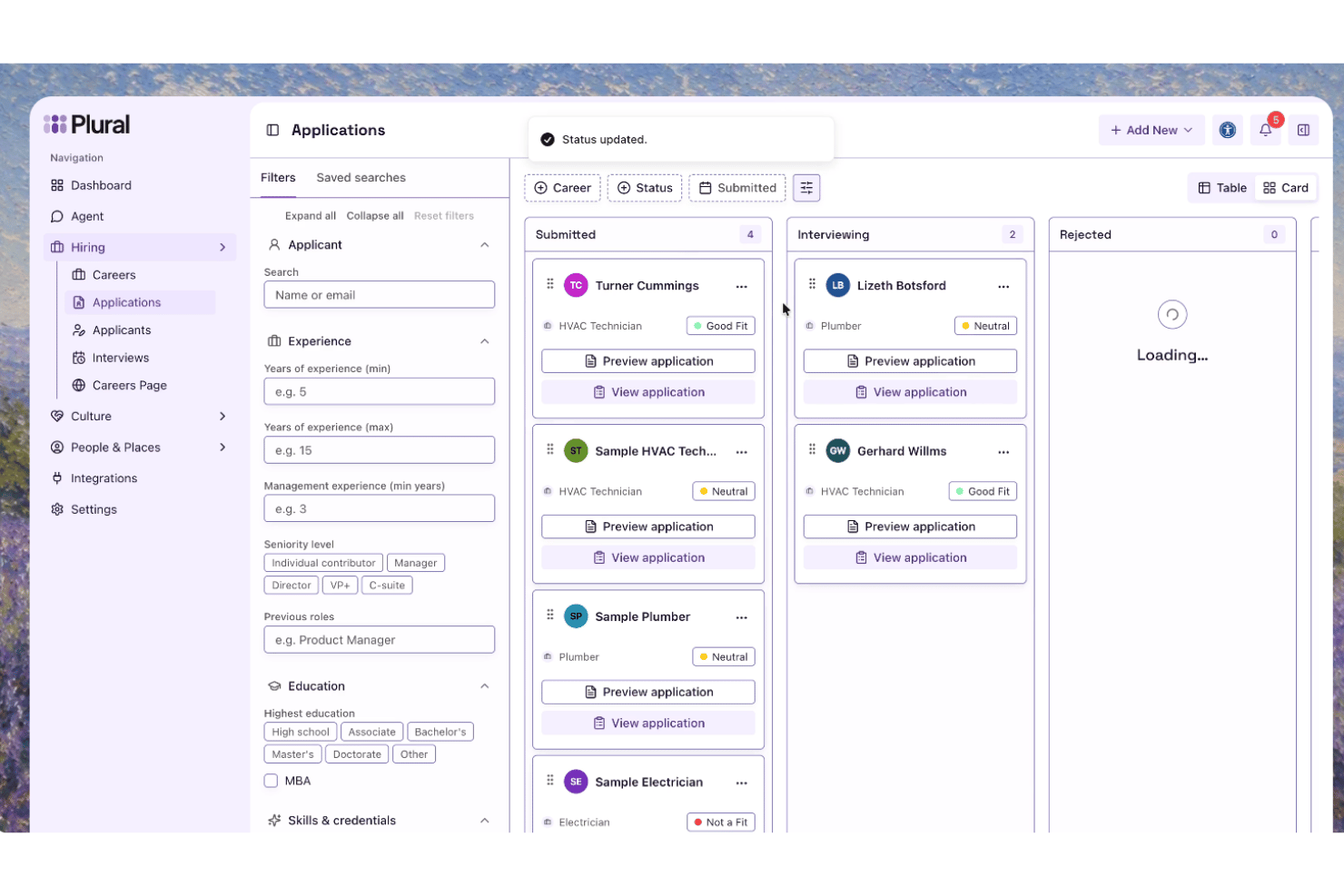 Plural screenshot - 10 Best Free Recruiting Software Reviewed in 2026