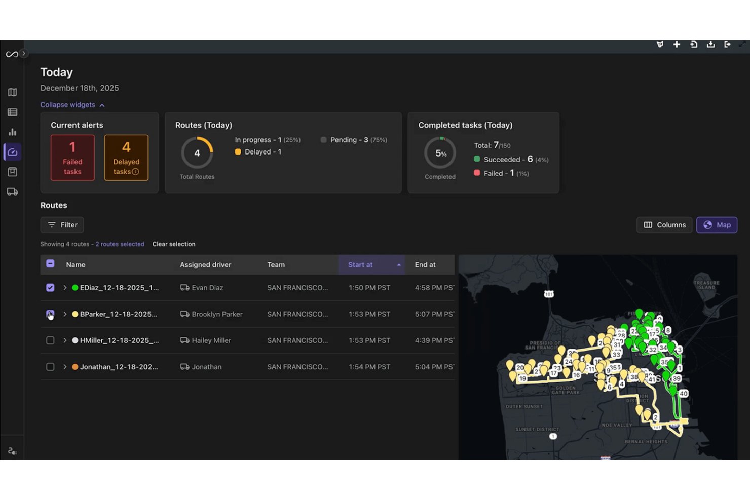 Onfleet screenshot - I 10 Migliori Software per la Consegna di Generi Alimentari nel 2026