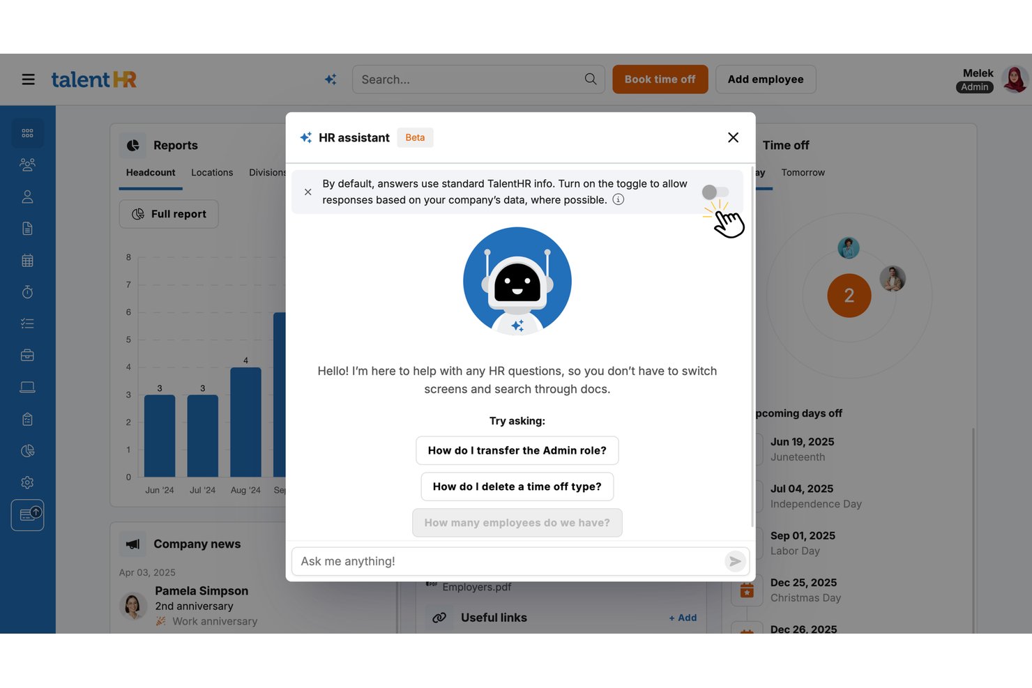 TalentHR screenshot - 10 Best Cloud HR Software: Reviewed &amp; Compared for 2026