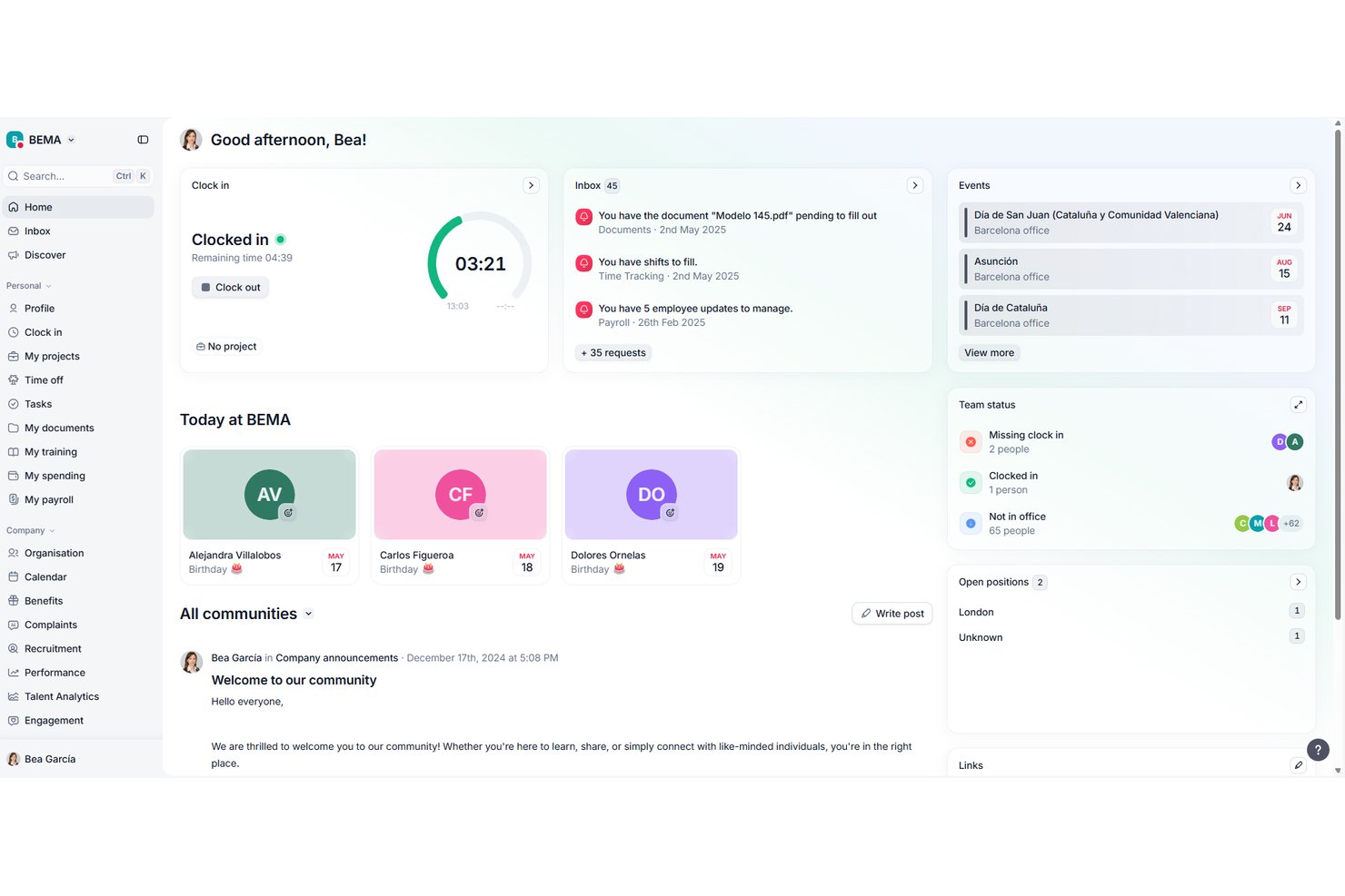 Factorial screenshot - 10 Best HR Software For Healthcare Reviewed In 2026