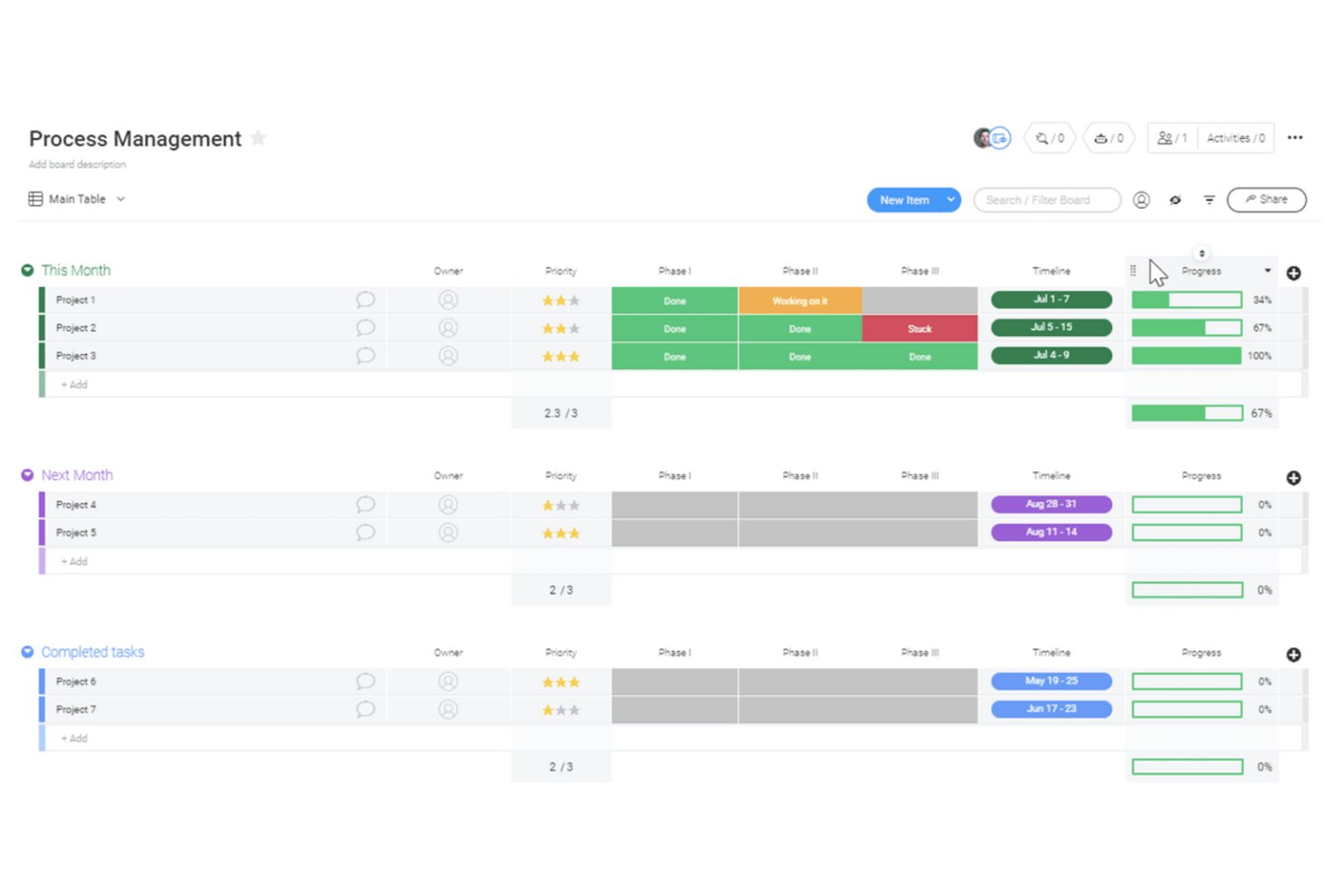 monday AI Work Platform screenshot - 10 Mejor Software de Documentación de Procesos Revisado en 2026