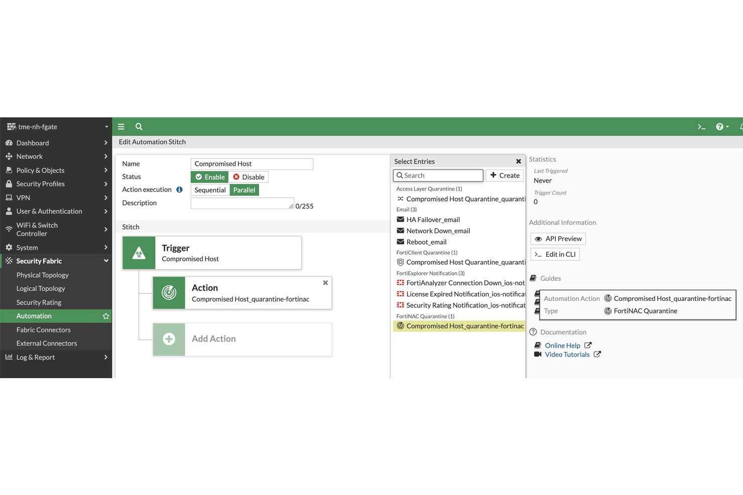 Fortinet FortiNAC screenshot - I 10 migliori software di controllo accesso alla rete del 2026
