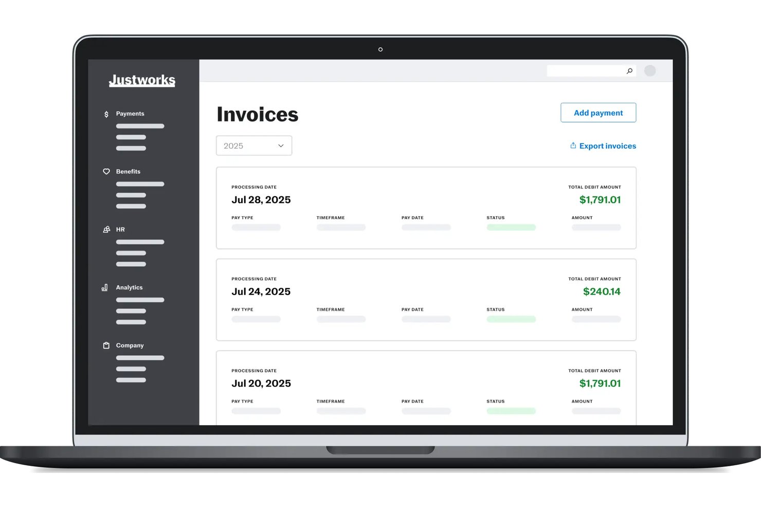 Justworks screenshot - Le 10 migliori alternative e concorrenti di BambooHR nel 2026