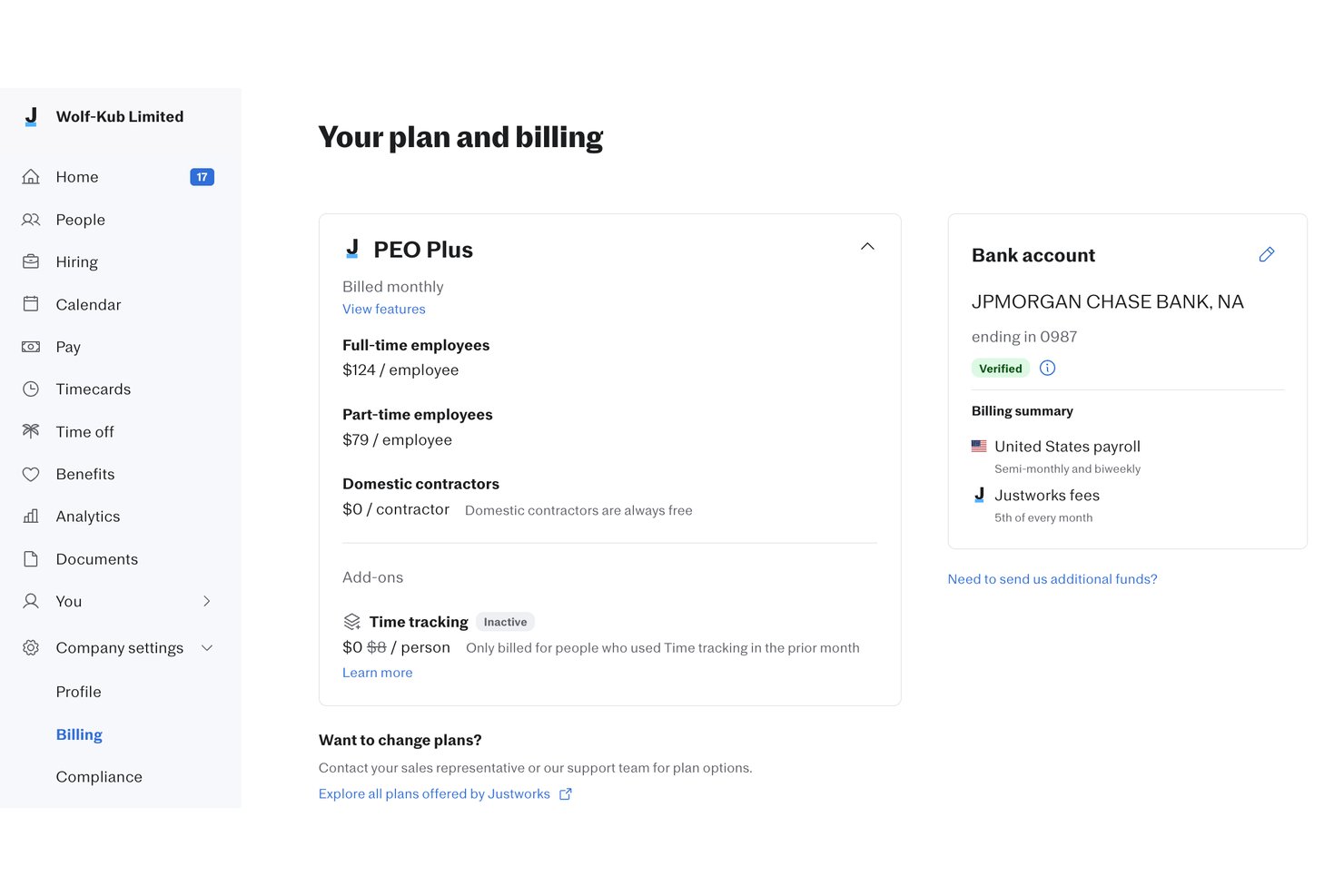 Justworks screenshot - Die 10 besten PeopleGuru-Alternativen im Test 2026