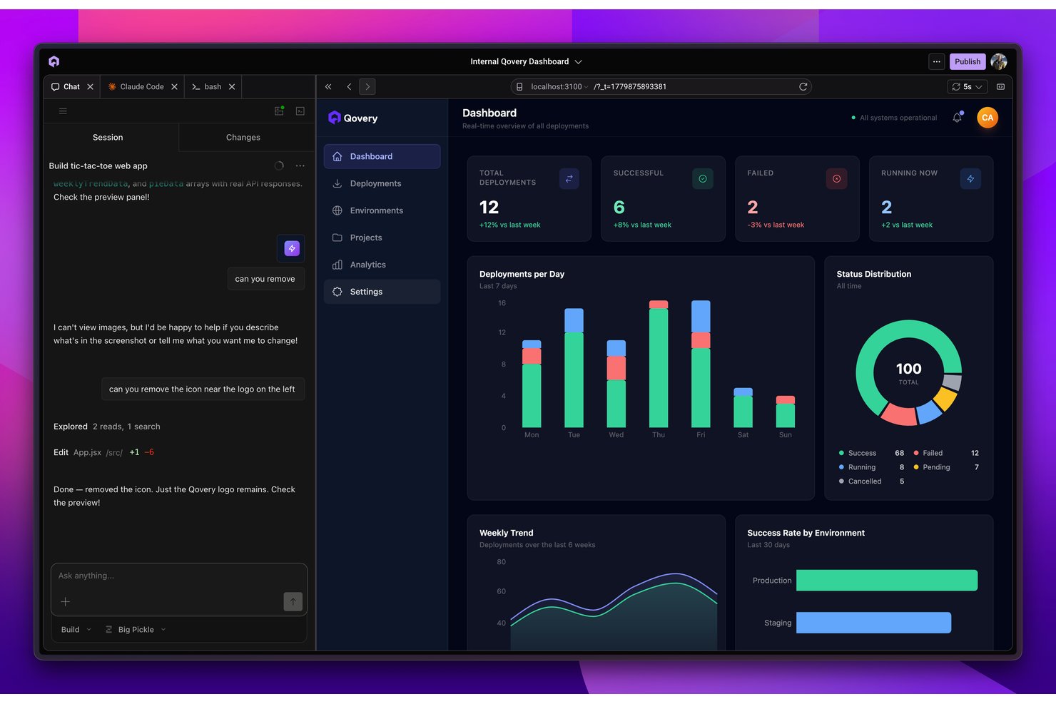 Qovery screenshot - 10 Best Internal Developer Platforms in 2026