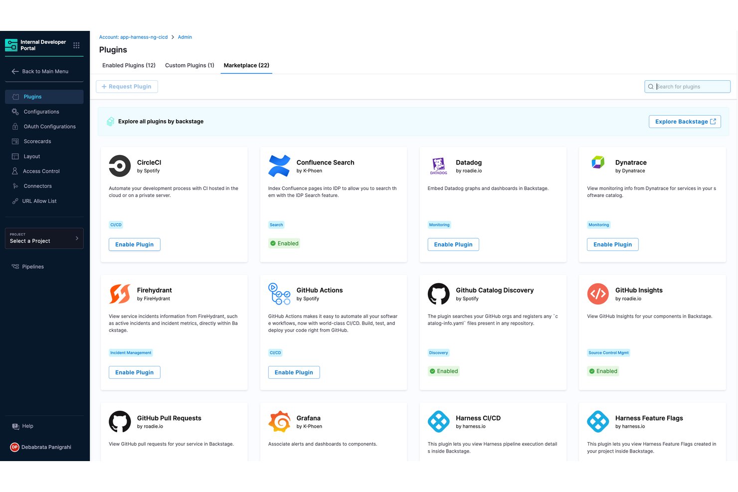 Harness screenshot - 10 Best Internal Developer Platforms in 2026