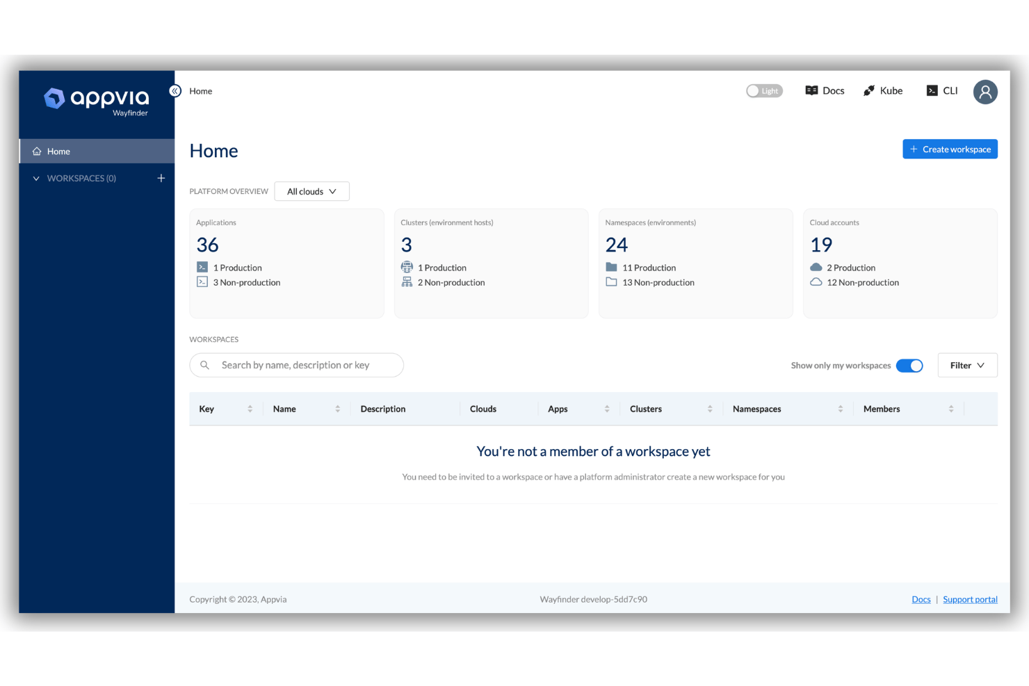 Appvia Wayfinder screenshot - 10 Best Internal Developer Platforms in 2026
