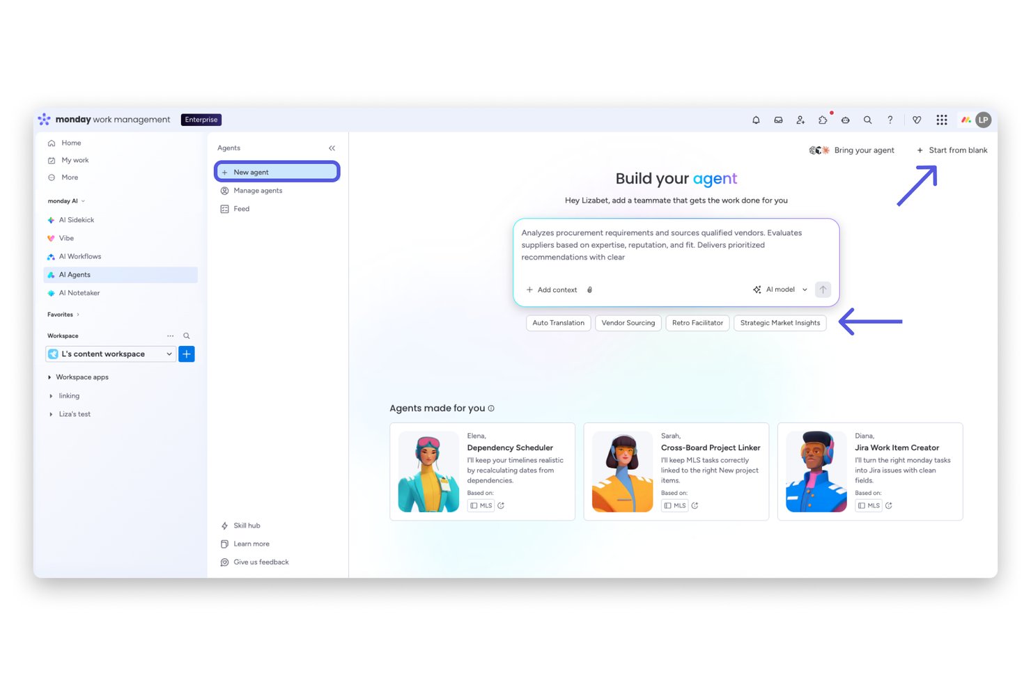 monday AI Work Platform screenshot - Le 10 migliori soluzioni di gestione dei requisiti con l’IA recensite nel 2026