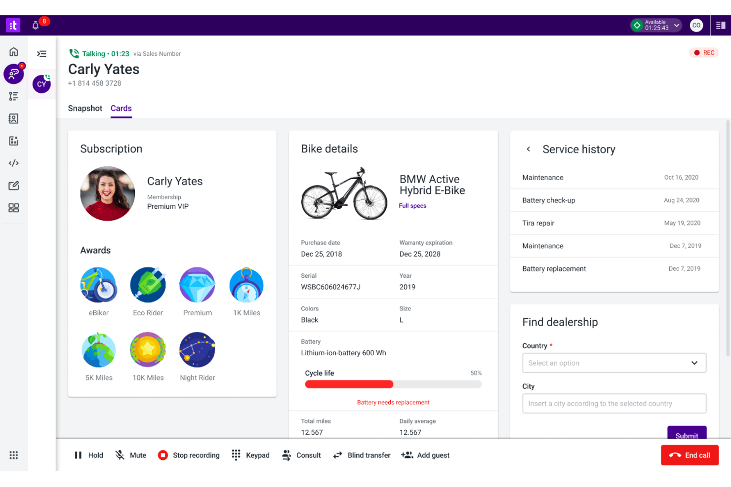Talkdesk screenshot - Les 10 meilleures alternatives à Google Voice en 2026