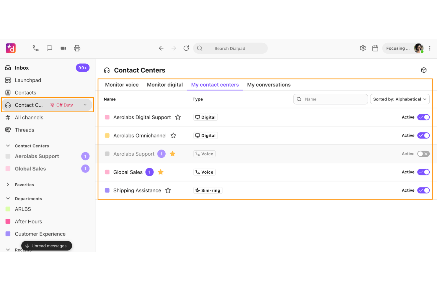 Dialpad screenshot - Les 10 meilleures alternatives à Google Voice en 2026