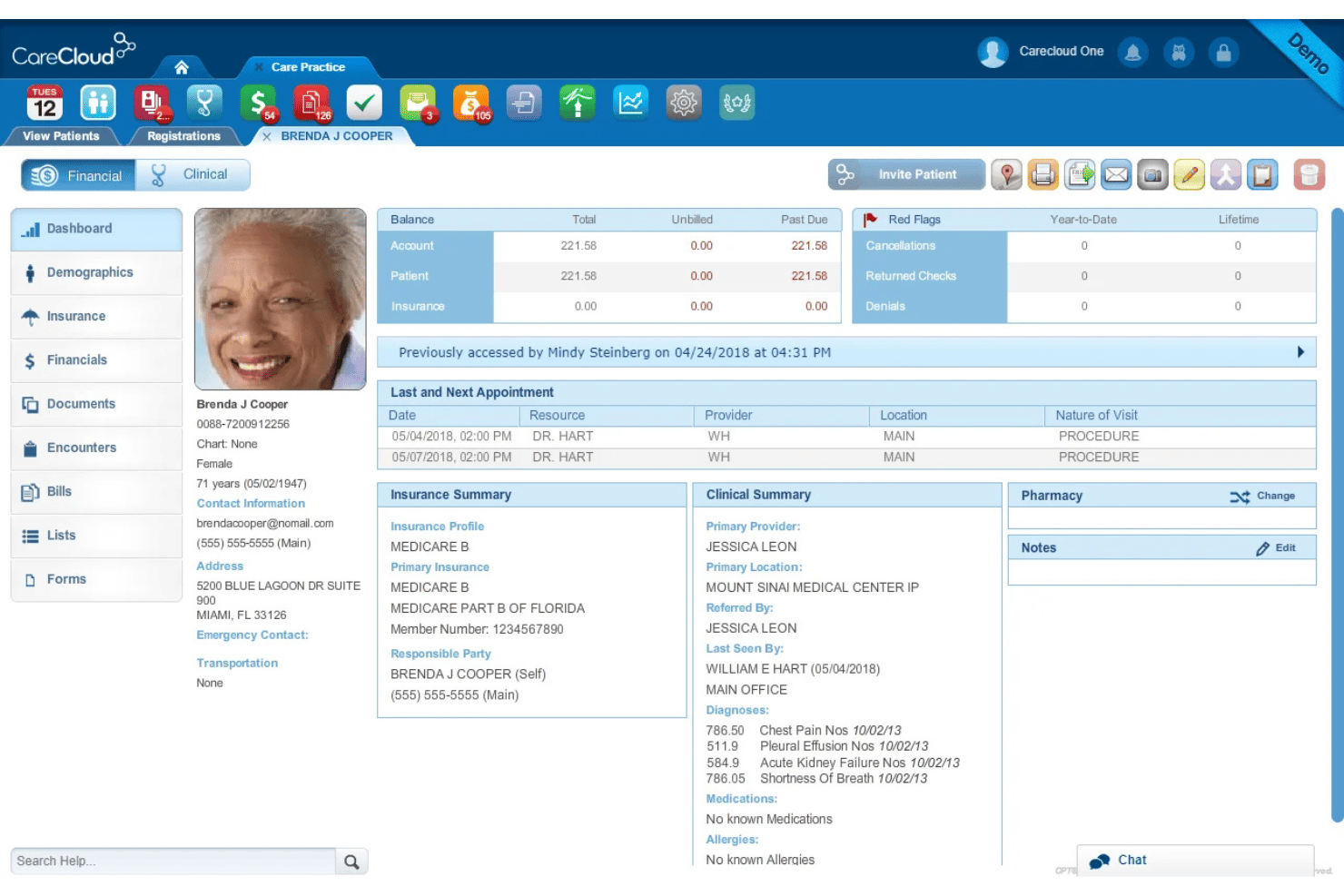 CareCloud screenshot - 10 Meilleurs Logiciels de Gestion de Cabinet Privé en 2026