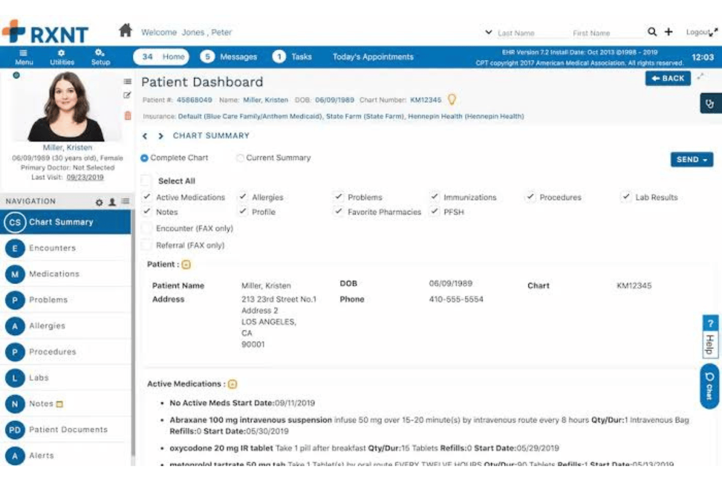 RXNT screenshot - 10 beste softwareoplossingen voor het beheer van een privépraktijk in 2026