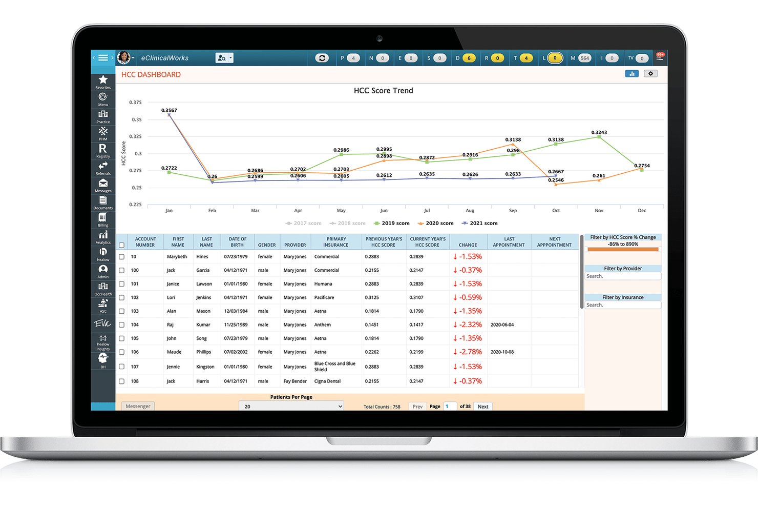 eClinicalWorks screenshot - 10 Meilleurs Logiciels de Gestion de Cabinet sur le Cloud en 2026