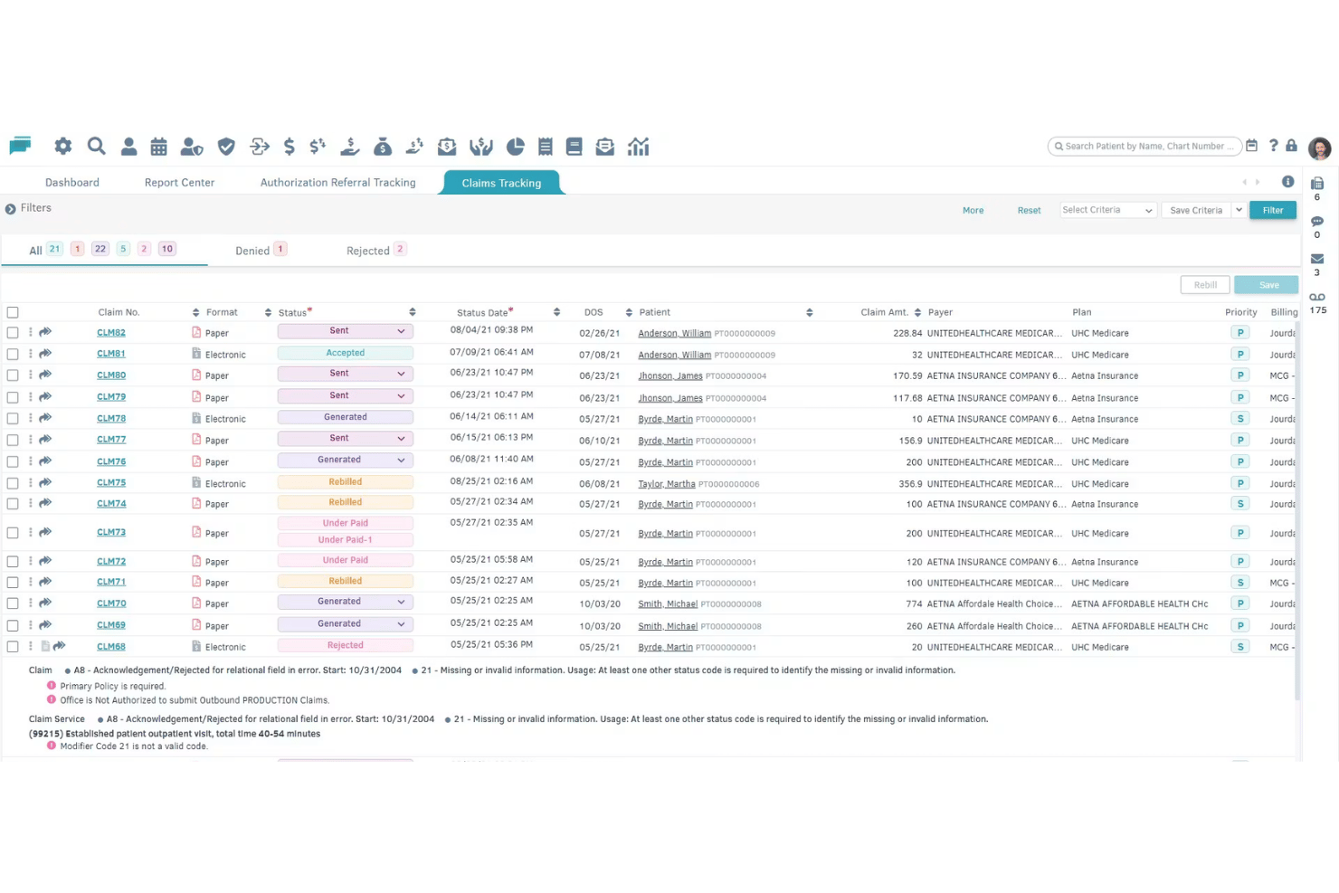 billrMD screenshot - 10 beste cloudbasierte Abrechnungssoftwares für das Gesundheitswesen in 2026