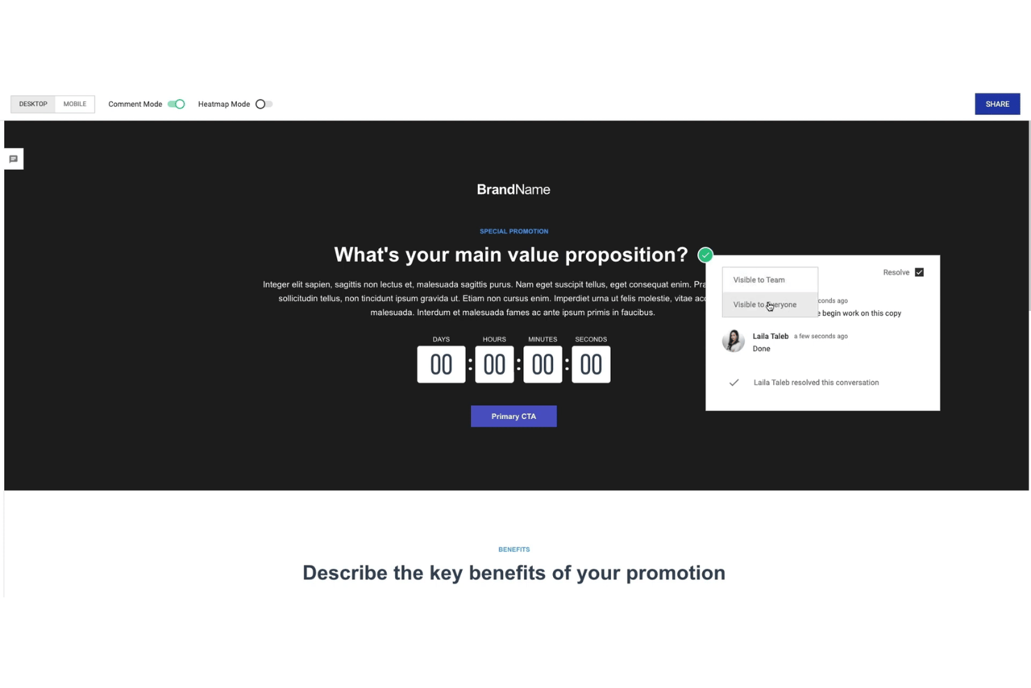 Instapage screenshot - 10 Best Unbounce Alternatives in 2026
