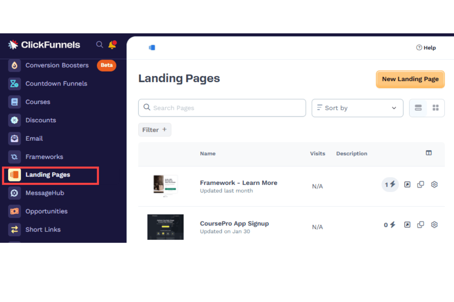 ClickFunnels screenshot - 10 Best Unbounce Alternatives in 2026