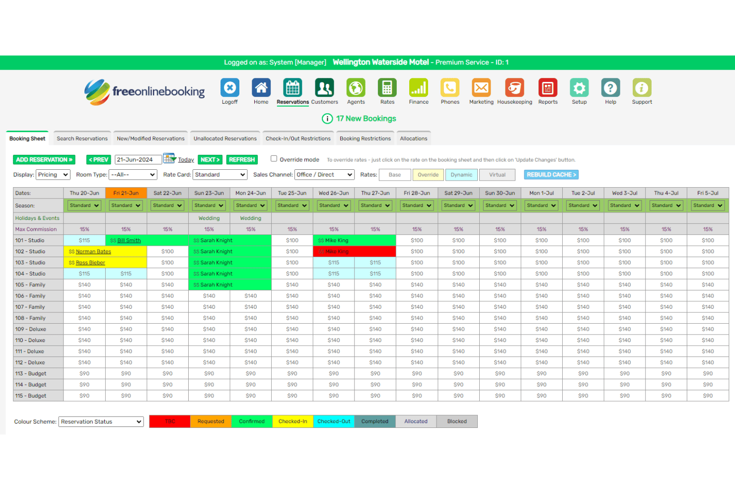 freeonlinebooking screenshot - 10 Best Hotel Booking Software Free in 2026