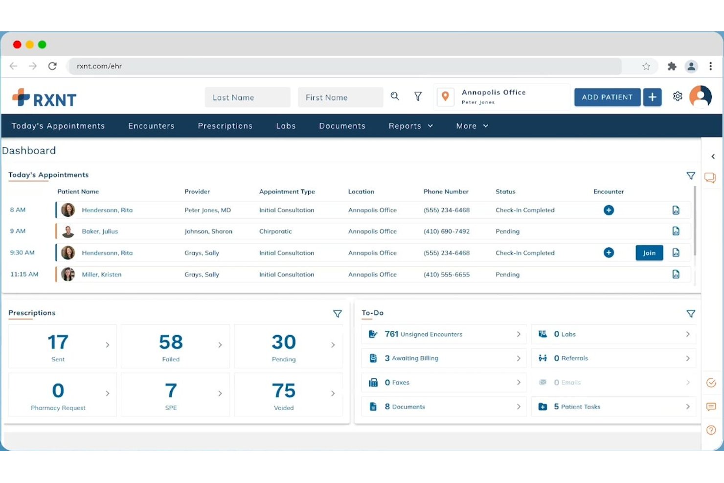 RXNT screenshot - 10 beste cloud-EPD-software in 2026