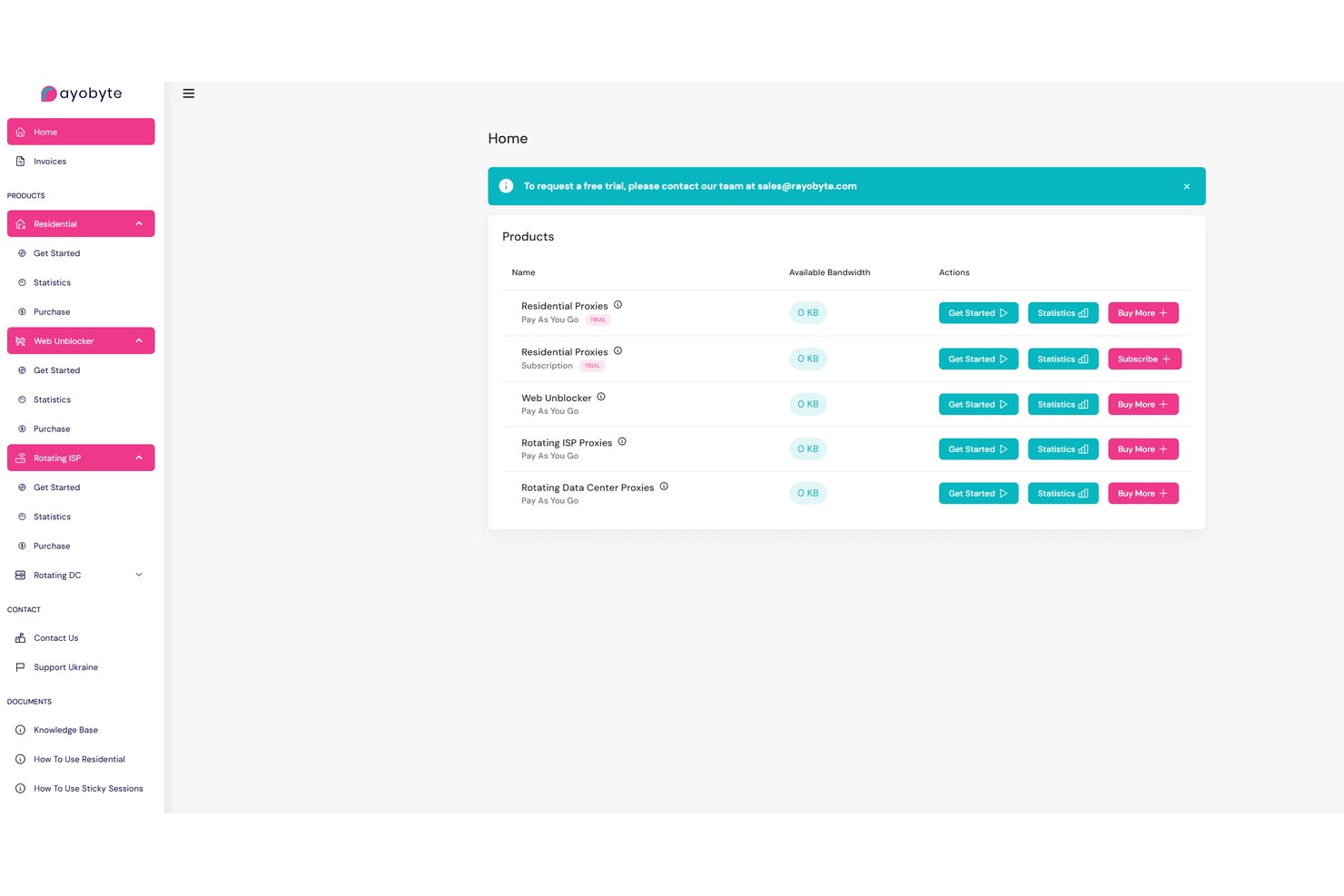 Rayobyte screenshot - 10 Best Residential Proxy Providers in 2026